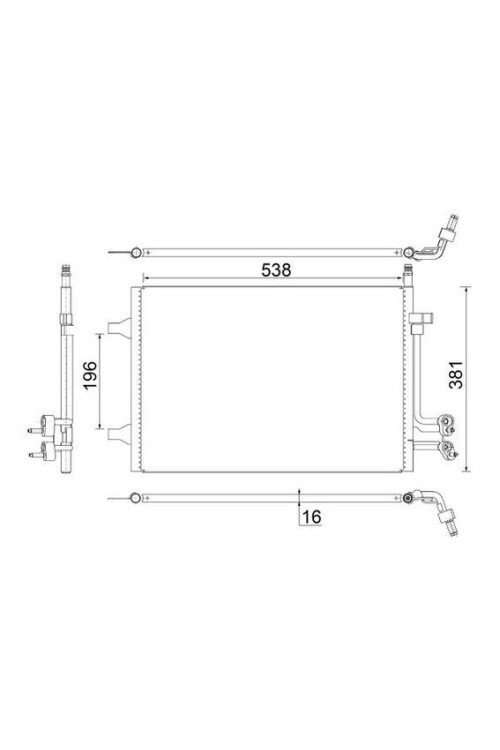 A/C-Kondensator FORD FIESTA V 1.6 TDCI