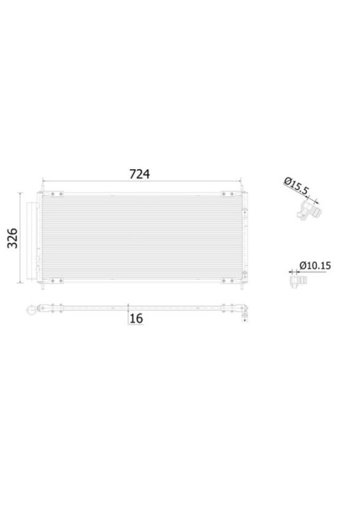 A/C-Kondensator HONDA CR-Z RHD