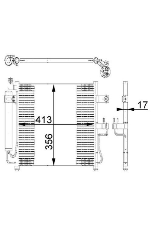 A/C-Kondensator HYUNDAI ACCENT II