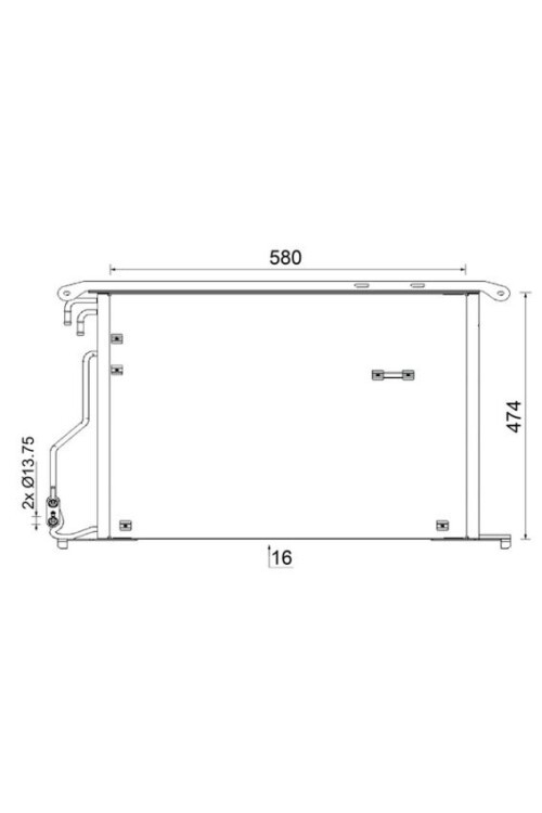 A/C-Kondensator MB SL 65