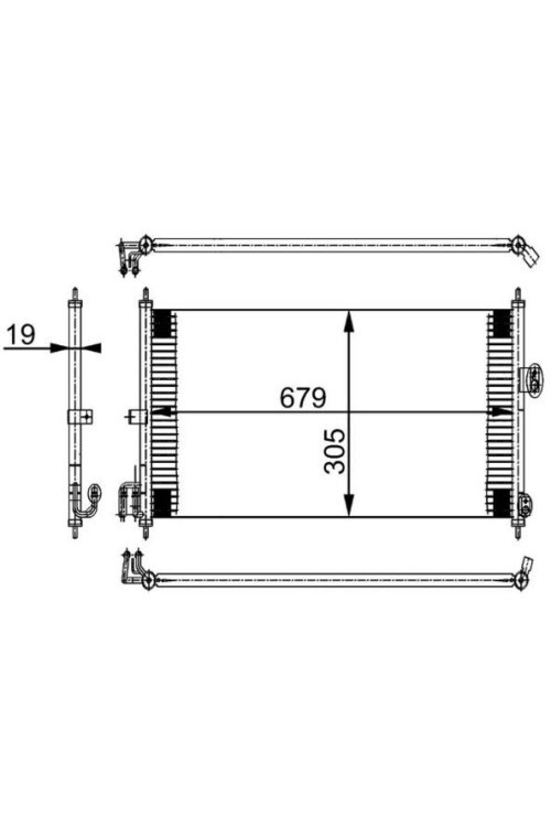 A/C-Kondensator NISSAN ALMERA II