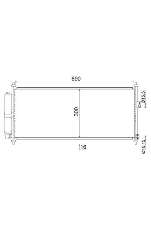 A/C-Kondensator NISSAN ALMERA II N16