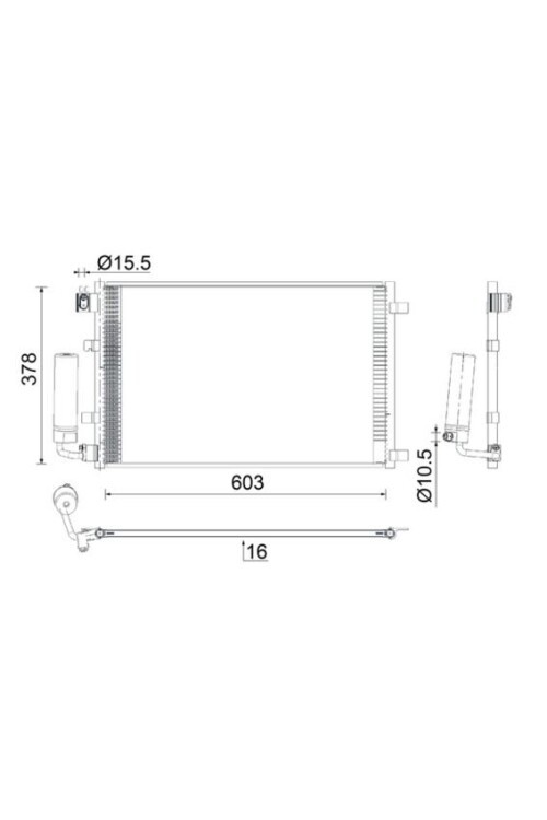 A/C-Kondensator NISSAN QASHQAI