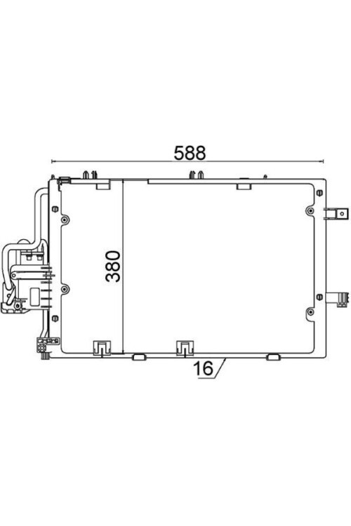 A/C-Kondensator OPEL CORSA C / TIGRA