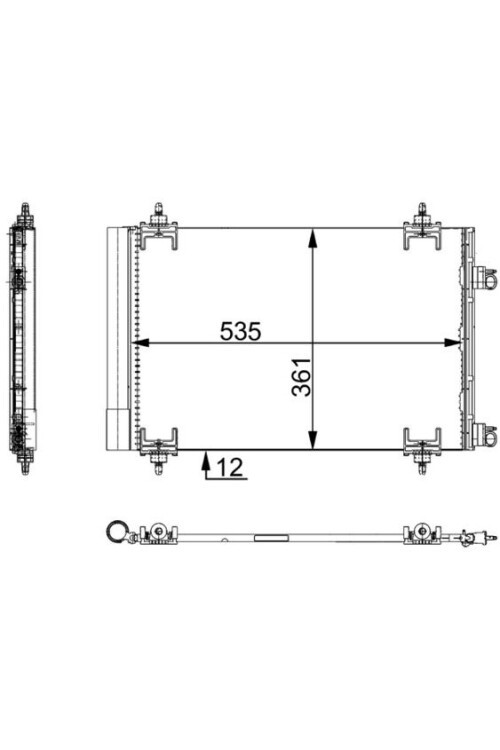 A/C-Kondensator PEUGEOT 307 / CITROEN C4