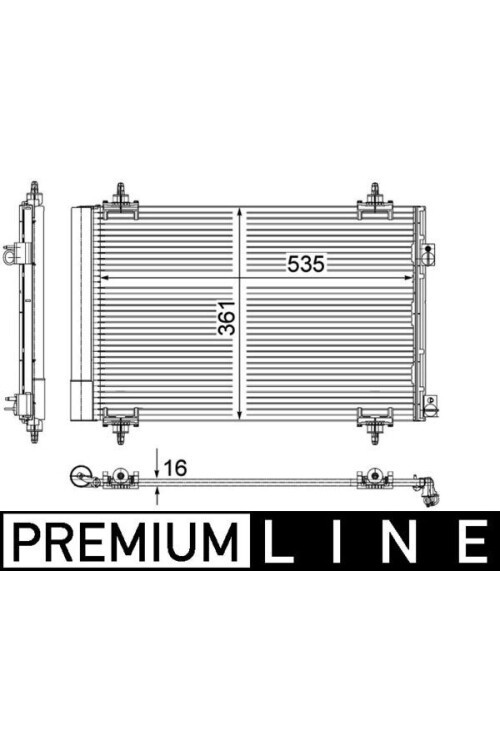 A/C-Kondensator PEUGEOT 308/3008/5008