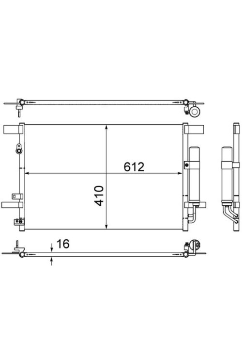 A/C-Kondensator PEUGEOT 4007