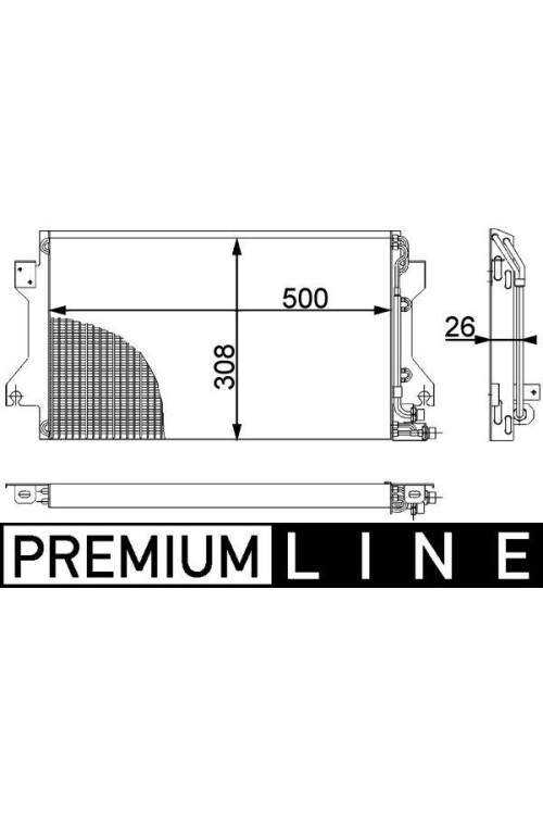 A/C-Kondensator PORSCHE 944 / 968