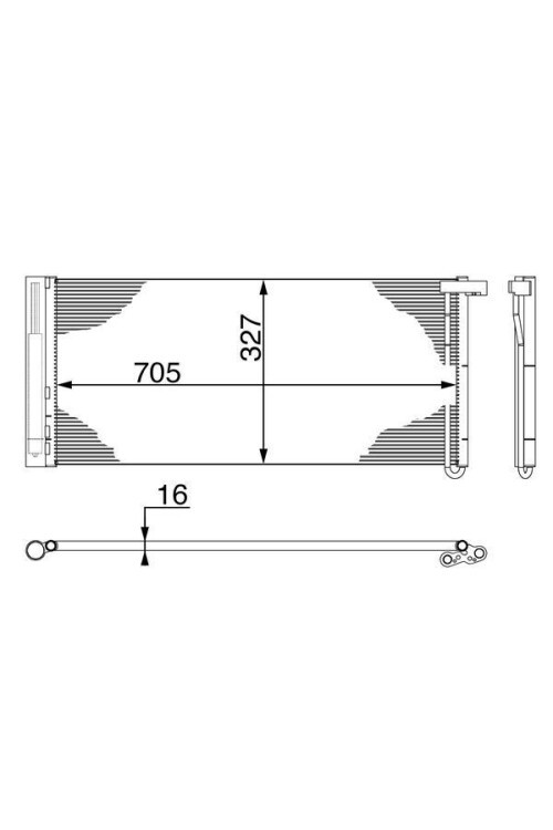 A/C-Kondensator PORSCHE PANAMERA