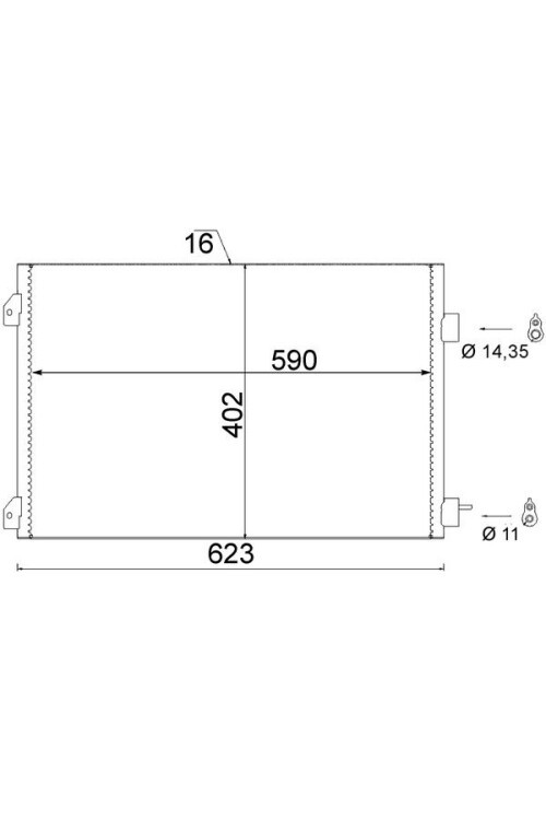 A/C-Kondensator RENAULT CLIO II