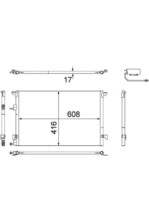 A/C-Kondensator SAAB 9-3 02-06