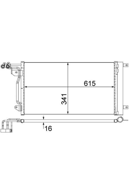 A/C-Kondensator SEAT IBIZA V/ VW POLO 09