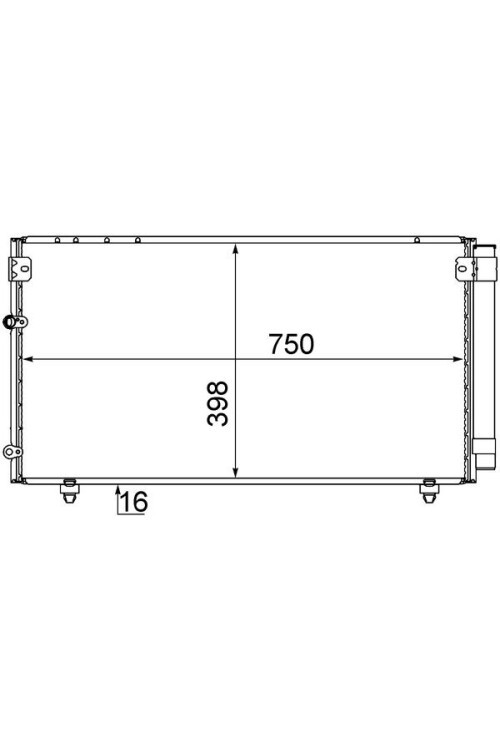 A/C-Kondensator TOYOTA AVENSIS