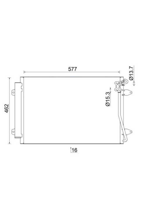 A/C-Kondensator VW PASSAT 2016-2017