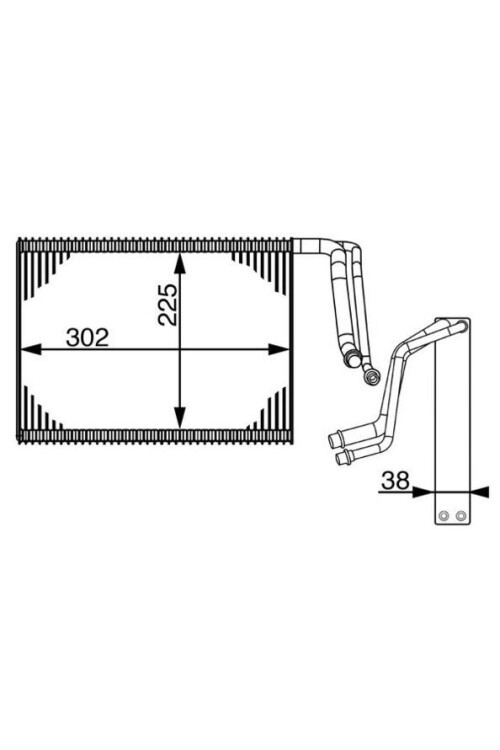EVAPORATOR BMW F20 F21 F22 F23 F30 F80 F34 E87 F31 F33 F83 F32 F82 F36
