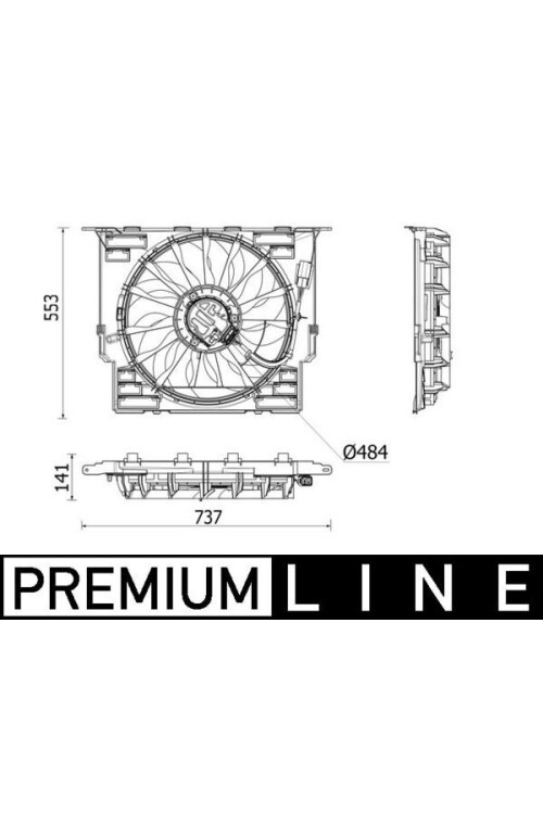FAN MOTORU PREMIUM LINE BMW G30 F90 G31 B47 D20