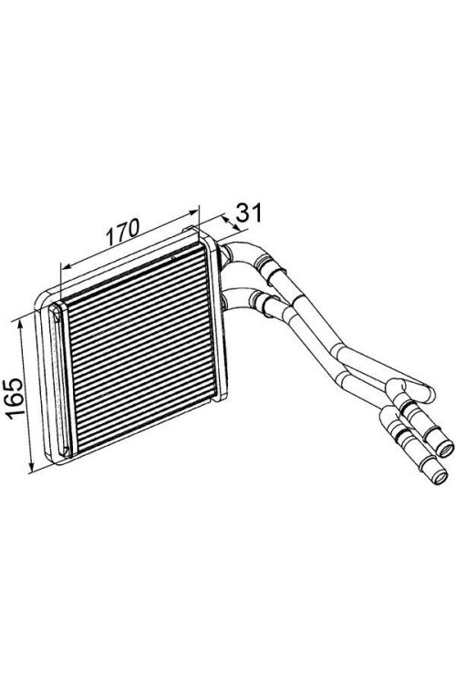 Innenraum-W rmetauscher FORD FIESTA RHD