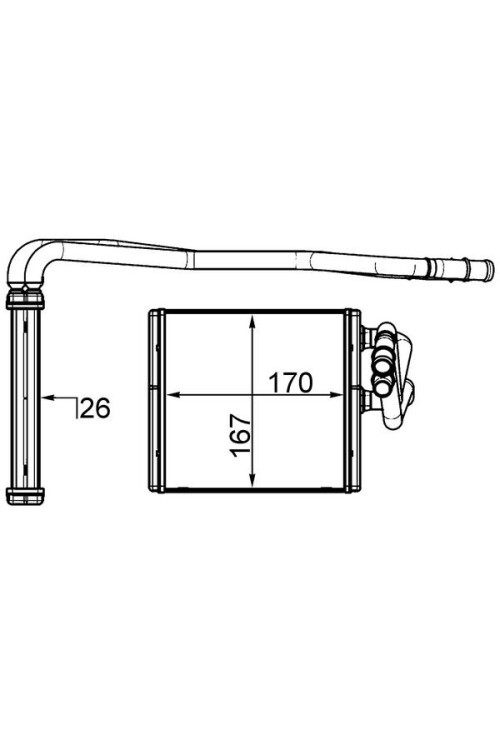 Innenraum-W rmetauscher FORD FIESTA VI AII 08-