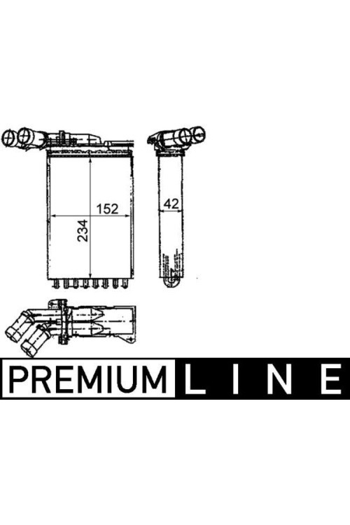 Innenraum-W rmetauscher PEUGE 306/CITRO XSARA RHD