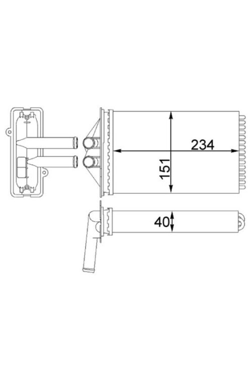 Innenraum-W rmetauscher PORSCHE BOXSTER / 911