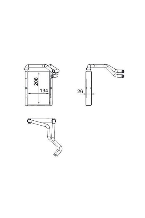 Innenraum-W rmetauscher TOYOTA YARIS