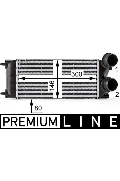 INTERCOOLER BRAZİNG INTERCOOLER A/M 300X145X76 308-3008-5008 1.2-1.6HDI-PARTNER-BERLINGO 1.6HDI 08> 96514