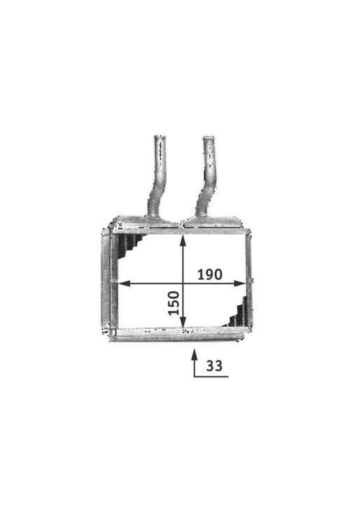 KALORİFER RADYATÖRÜ CORSA B 93-00 -TIGRA 94-98 -COMBO 182x155