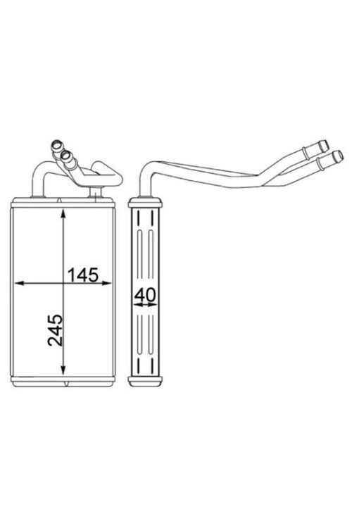 KALORİFER RADYATÖRÜ FORD TRANSİT 01> AC KLİMALI