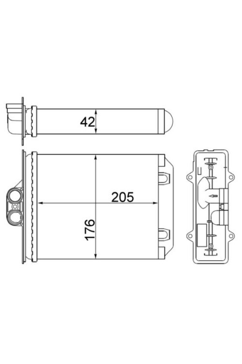 KALORİFER RADYATÖRÜ VECTRA B 96-02 250x182