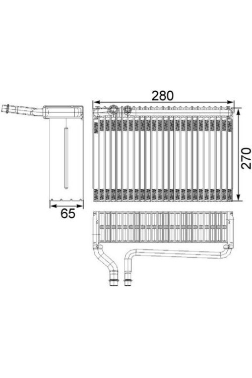 KLİMA EVAPARATÖR RADYATÖRÜ - BUHARLAŞTIRICI PEUGEOT P206 98>13 CITROEN XSARA 99>12