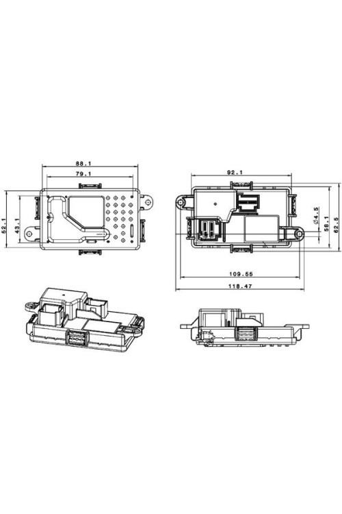 KLIMA FAN REGULATORU MERCEDES W204 S204 C218 X218 W212 S212 C207