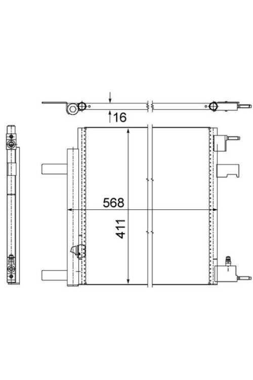 KLİMA KONDENSERİ RADYATÖRÜ ASTRA J-ZAFIRA C-CRUZE 1.3-1.4-1.6-1.7-1.8