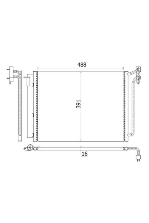 KLIMA RADYATORU BMW M54 M57 N X5 E53
