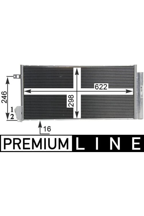 KLİMA RADYATÖRÜ FIAT DOBLO 10 > COMBO 12 > 1.3 DMTJ-1.6 DMTJ-2.0 DMTJ 669x293x16