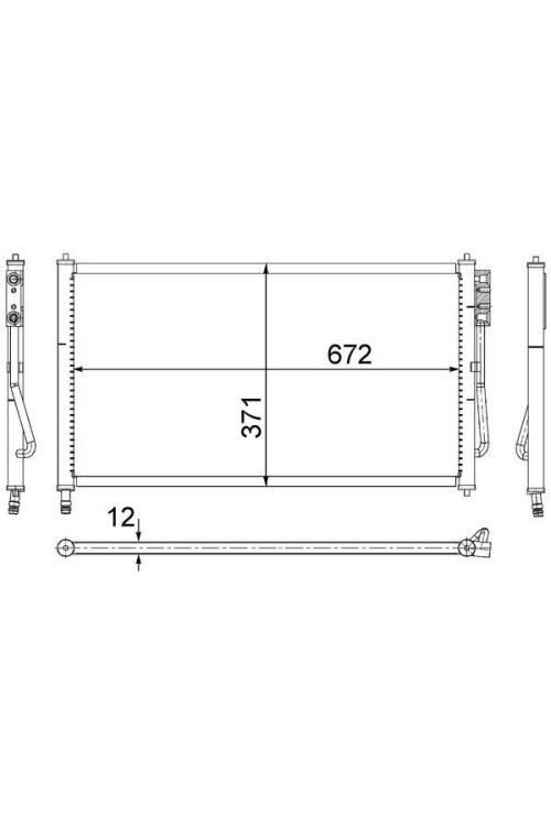 KLIMA RADYATORU FOCUS I 1.4 16V 1.8TDCI 1.6 ZETEC S 16V 98>04