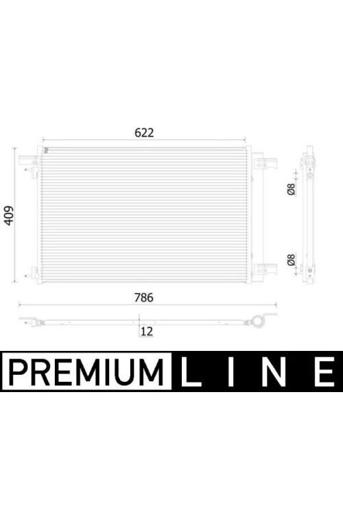 KLİMA RADYATÖRÜ KONDANSATÖRÜ PEUGEOT P308-CC 10>14 RZC 10>15 DS4 11>15 1.6 THP-GTi