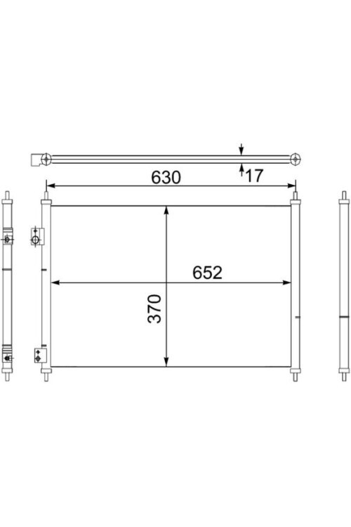 KLİMA RADYATÖRÜ KONDENSER HONDA CIVIC 1.6L D16V1 D16W7 VTEC SEDAN Manuel vites ES 01-05