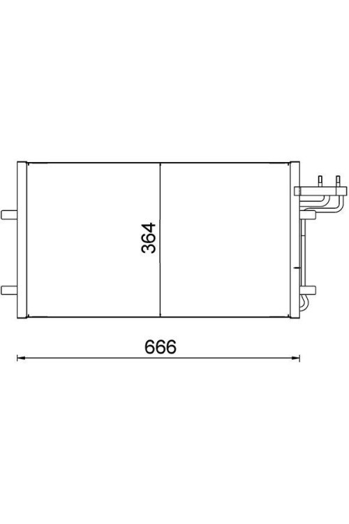 KLİMA RADYATORU KONDENSERİ FOCUS CMAX 03-07 1.6-1.8-2.0-1.6TDCI-1.8TDCI-2.0TDCI 628x371x16