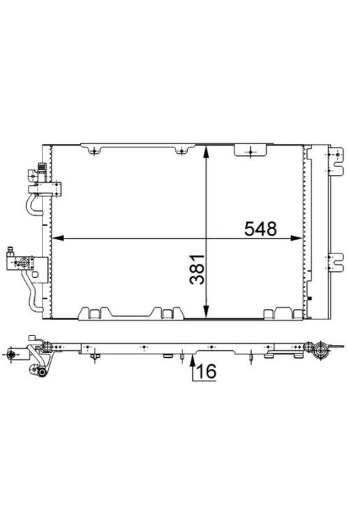 KLİMA RADYATÖRÜ KONDENSERİ OPEL ASTRA H-ASTRA H GTC-ZAFIRA B 1.6 Z16LET-A16LET-Z16XNT-A16XNT 2.0 Z 20LER-Z20LEL