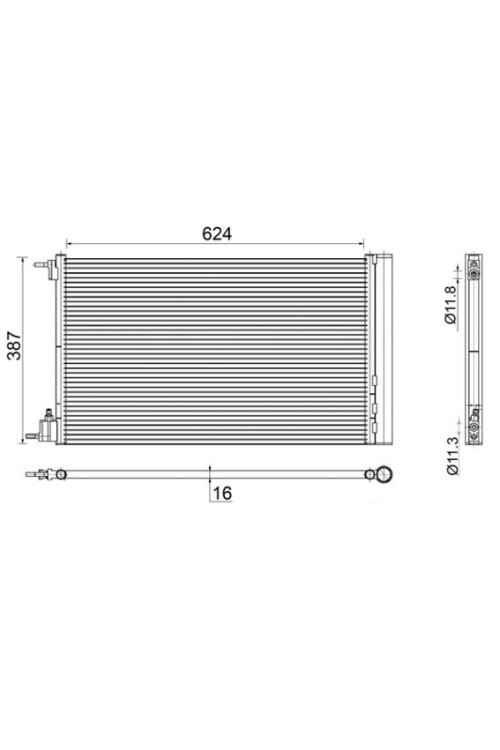 KLİMA RADYATÖRÜ KONDENSERİ OPEL INSİGNİA A 08>17 1.6 XER-LET 1.6-2.0 CDTI
