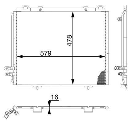 KLIMA RADYATORU MERCEDES E-CLASS W210 96>02