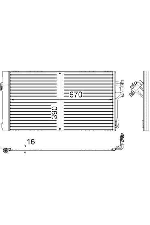 KLIMA RADYATORU MERCEDES VITO W639 03>