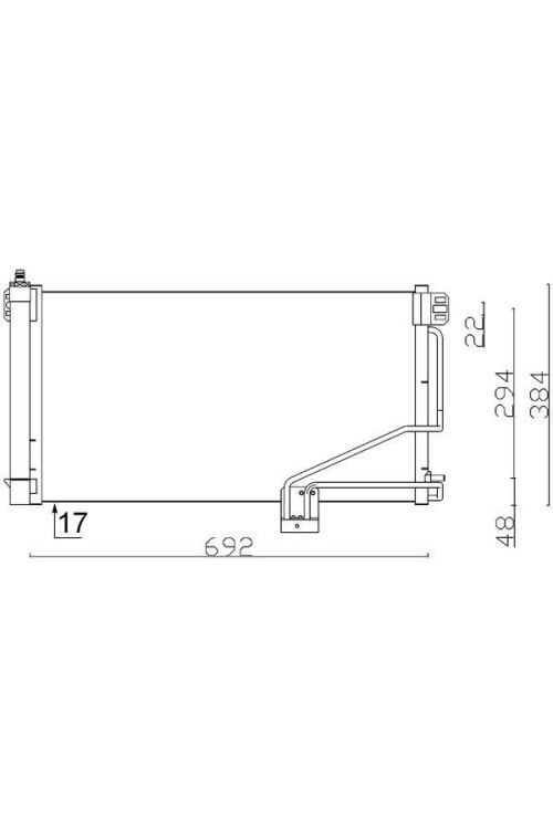 KLIMA RADYATORU MERCEDES W203 CL203 S203 C209 A209