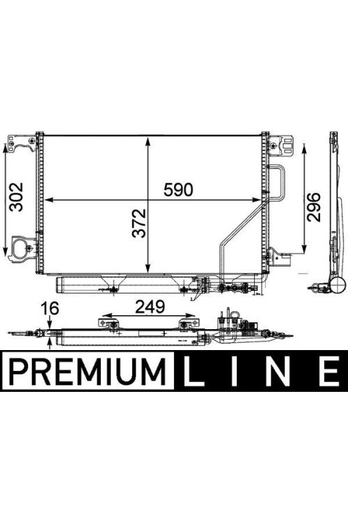 KLIMA RADYATORU MERCEDES W203 CL203 S203 C209 A209