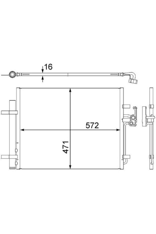 KLIMA RADYATORU MONDEO IV S MAX 07 >2.0 TDCI GALAXY 2.0TDCI 07>14 VOLVO S60 S80 II V60 V70 III XC70 II 2.5 / 3.2 224DT 204PT DISCOVERY SPORT L550 14> 
