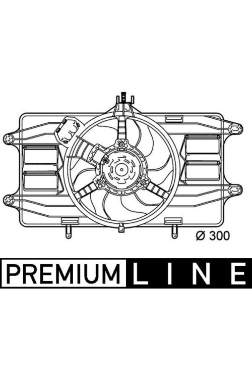 Kühlmittelkühler-/Kondensator-Lüfter FIAT DOBLO 1.2 AC