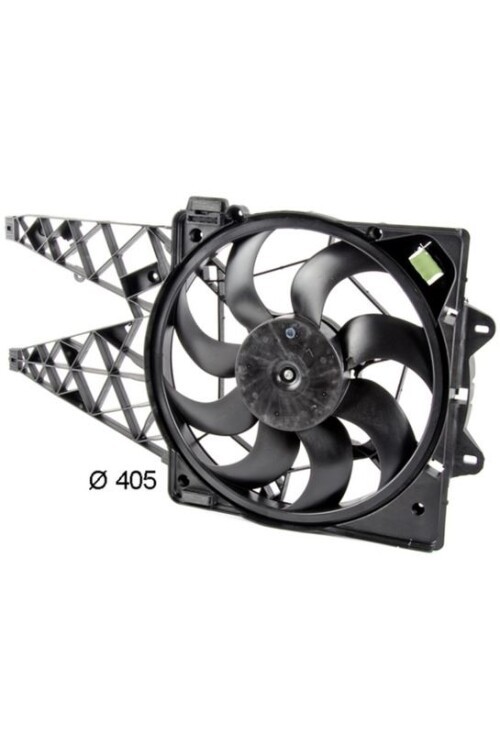 Kühlmittelkühler-/Kondensator-Lüfter FIAT DOBLO 1.6-2.0 JTD