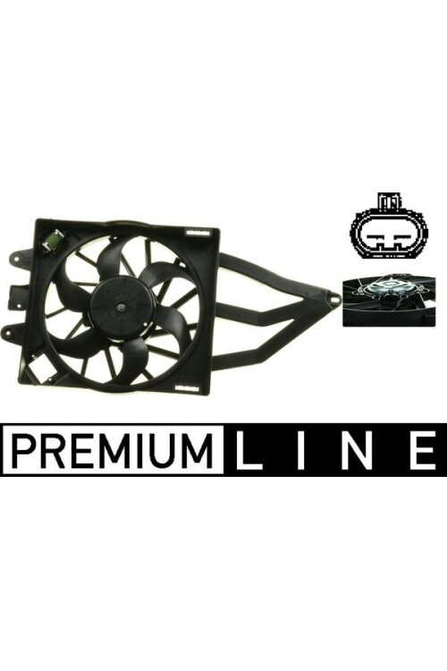 Kühlmittelkühler-/Kondensator-Lüfter FIAT PANDA 169