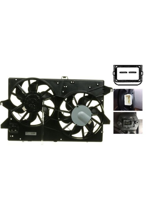 Kühlmittelkühler-/Kondensator-Lüfter FORD MONDEO II BNP