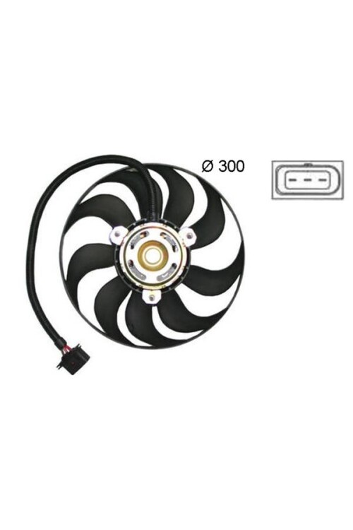 Kühlmittelkühler-/Kondensator-Lüfter VW POLO 9N